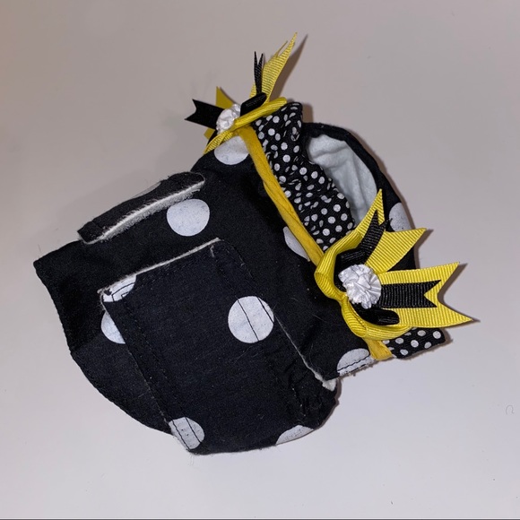Female dog diaper with polka dots and bows - Picture 4 of 8